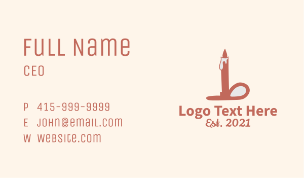 Candle Lamp Light Business Card Design Image Preview
