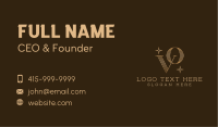 Elegant Gold Boutique  Business Card Image Preview