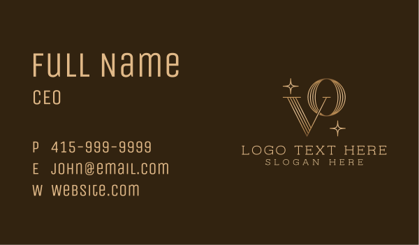 Elegant Gold Boutique  Business Card Design Image Preview