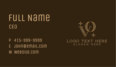 Elegant Gold Boutique  Business Card Image Preview