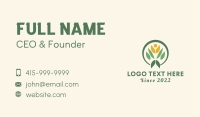 Human Leaf Gardener Business Card Image Preview