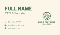 Human Leaf Gardener Business Card Design