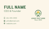 Human Leaf Gardener Business Card Preview