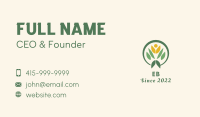 Human Leaf Gardener Business Card Image Preview