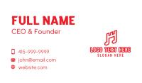 Red Castle Note Business Card Image Preview