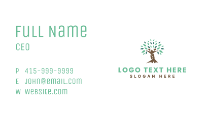 Nature Healthy Tree  Business Card Image Preview