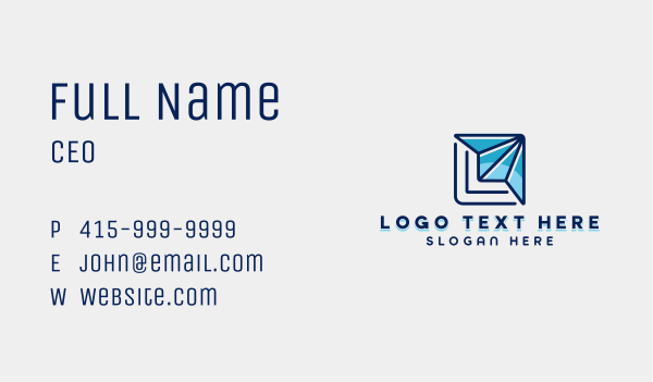 Delivery Logistics Plane Business Card Design Image Preview