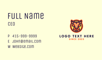 Wild Fox Animal Business Card Image Preview