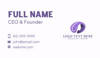 Purple Woman Skincare Business Card Image Preview