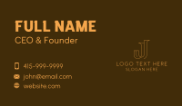 Startup Business Letter J Business Card Image Preview