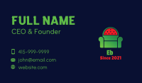 Watermelon Fruit Armchair Business Card Image Preview