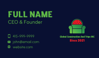 Watermelon Fruit Armchair Business Card Image Preview