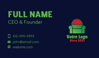 Watermelon Fruit Armchair Business Card Image Preview