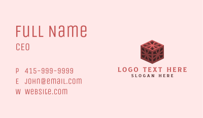 Fancy 3D Box Business Card Image Preview