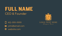 Royal Crown Shield Lettermark Business Card Image Preview