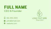 Leaf Oil Extract Business Card Image Preview