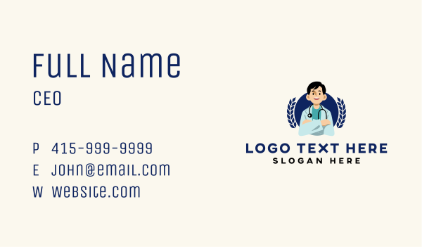 Medical Male Doctor Business Card Design Image Preview