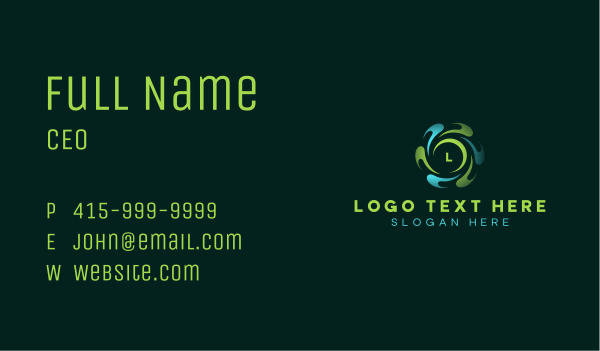 Generic AI Software Business Card Design Image Preview