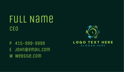 Generic AI Software Business Card Image Preview