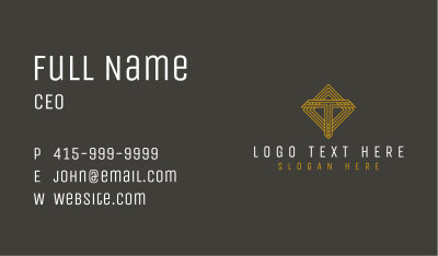 Corporate Firm Letter T Business Card Image Preview