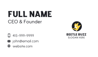 Electric Bolt Letter B Business Card Image Preview