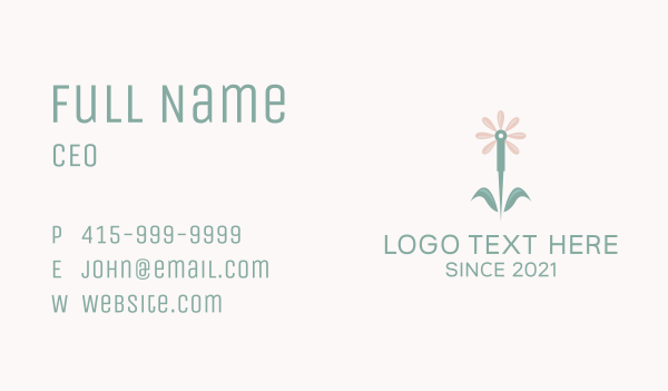 Floral Acupuncture Medicine  Business Card Design Image Preview