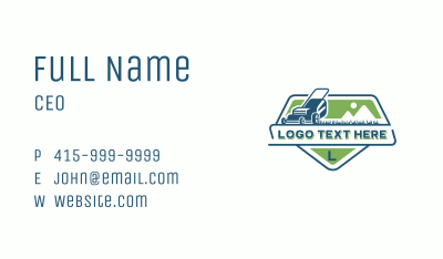 Lawn Care Mower Landscaping Business Card Image Preview