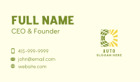 Renewable Solar Sun Business Card Design