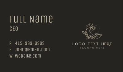 Moon Plant Decoration Business Card Image Preview