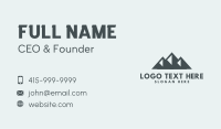 Elegant Mountain Wordmark  Business Card Image Preview