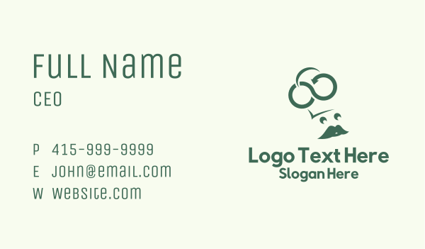 Green Recycle Chef Business Card Design Image Preview