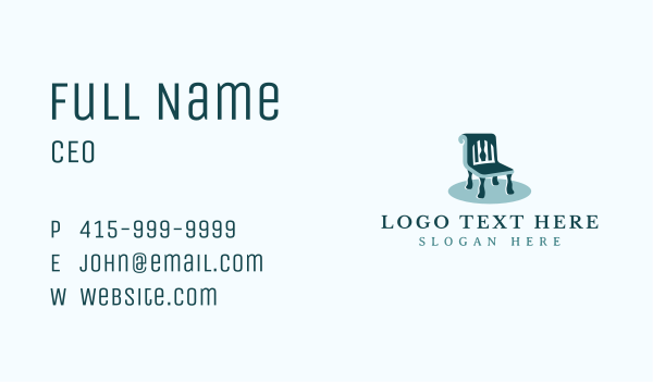 Chair Seat Upholstery Business Card Design Image Preview