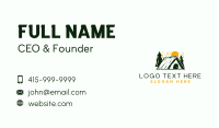 Camp Cabin Tent Business Card Image Preview