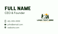 Camp Cabin Tent Business Card Image Preview