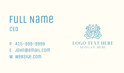 Holistic Yoga Health Business Card Image Preview