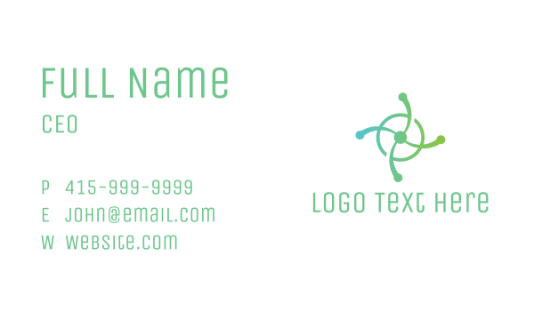 Propeller Tech Circle Business Card Design Image Preview