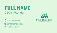 Leafy Letter W  Business Card Image Preview