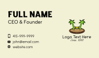 Tropical Beach Hammock  Business Card Image Preview