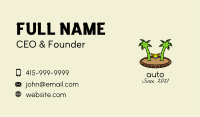 Tropical Beach Hammock  Business Card Image Preview