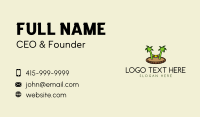 Tropical Beach Hammock  Business Card Preview