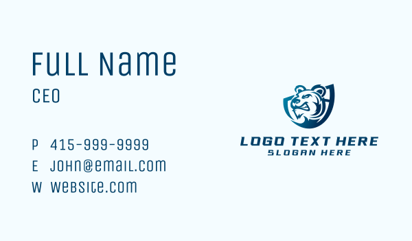 Wild Bear Gaming  Business Card Design Image Preview