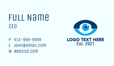 Phone Eye Clinic  Business Card