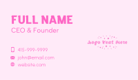 Kids Girly Daycare  Business Card Image Preview