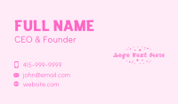 Kids Girly Daycare  Business Card Image Preview