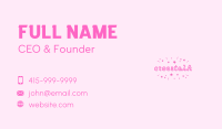 Kids Girly Daycare  Business Card Image Preview