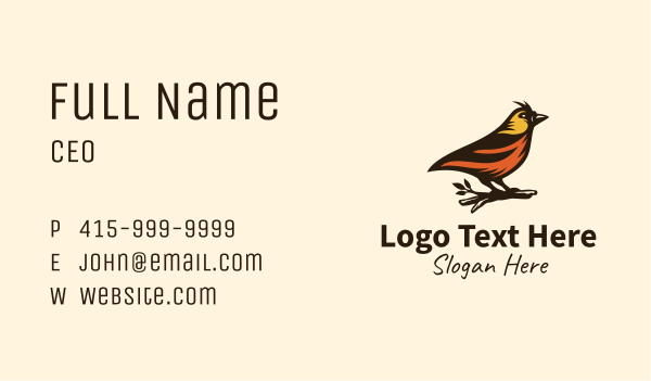 Tree Robin Bird Business Card Design Image Preview