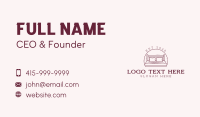 Linen Cotton Pillow Business Card Preview