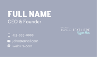 Classic Perfume Branding Business Card Design