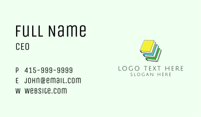 School books Business Card Image Preview