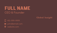 Classic Traditional Type Business Card Image Preview